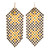 Double Asterisk Mesh Drop Earrings, Maral Rapp, tomfoolery