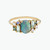Oval Cabochon Opal Mosaic Art Ring by WWAKE available at tomfoolery London as a part of Art Ring 2023 exhibition.