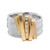 Gold Ribbon Art Ring by Marion Lebouteiller available at tomfoolery London as a part of Art Ring 2023 exhibition.
