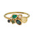 Catkin Happenstance Emerald Plume Art Ring, Alison Macleod, tomfoolery London, Art Ring 2023 exhibition