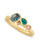 One-Of-A-Kind Grey Sapphire & Emerald Cluster Ring, Alison Macleod, tomfoolery