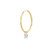 tomfoolery jewellery gallery: Oval Diamond Hoop Single Earring by metier by tomfoolery