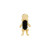 Mini Moi Baguette Gemstone Studs, metier by tomfoolery