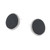 Oxidised Silver Double Disc Round Studs, Deco Echo, tomfoolery