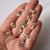 Silver Duo Mini Studs with Pink Tourmaline, Maria Manola, tomfoolery