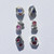 Silver Irregular Studs with Tanzanite, Maria Manola, tomfoolery