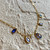 Five Stone Blue Sapphire Necklace, Page Sargisson, tomfoolery
