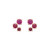 Scatter Trio Ruby Studs, tf House - Infinite, tomfoolery
