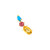 Multi Gemstone Climber Studs with Citrine, Pink Tourmaline & Turquoise, metier by tomfoolery