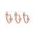 Rose Gold Petite Diamond Huggies, metier by tomfoolery