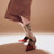 Brown & Gold Leaf Tulle Socks, 2nd Palette, tomfoolery