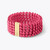 Raspberry Pink 3D Printed Wide Geometric Bracelet, Bolternstern, tomfoolery