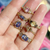 Yellow & Green Sapphire Trio Ring
