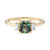 Lyon Teal Sapphire & Diamond Three Stone Ring, tf House - Art Echo, tomfoolery