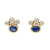 Blue Sapphire Cluster Studs, Shimara Carlow, tomfoolery