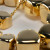Gold Big Organic Necklace, Vanessa Baroni, tomfoolery