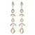 N° 851 Antique Gold & Diamond Slice Drop Earrings, Marie Laure Chamorel, tomfoolery