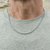 Titanium Extra Fine Flat Curb Chain Necklace, Titanium, tomfoolery