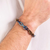 Grey Titanium Anchor Chain Bracelet, Titanium, tomfoolery
