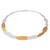 Silver & Gold Oval Baguettes Necklace, Deco Echo, tomfoolery