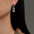 Oxidised Silver & Pearl Irregular Drop Earrings