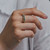 Silver, Gold & Rough Diamond Bar Ring, Eva Stone, tomfoolery
