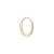 Gold Dodu Oval Chunky Hoop, metier by tomfoolery