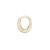 Gold Dodu Oval Chunky Hoop, metier by tomfoolery
