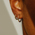 Gold Dodu Oval Chunky Hoop, metier by tomfoolery