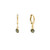 Green Indian Agate Gemstone Hoops, By Garance, tomfoolery