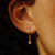 Black Agate Gemstone Hoops, By Garance, tomfoolery