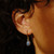 Yellow Agate Cabochon Hoops, By Garance, tomfoolery