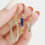 Short Point Pendulum Gemstone Charm, metier by tomfoolery