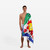 Fouta Cotton Flower Towel White Multi, Inoui Editions, tomfoolery