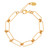 Gold Rectangular Kira Bracelet, Frederic Duclos, tomfoolery