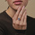 TRIO Blue Cushion Cut Sapphire & Diamond Ring, Infinite - By tf, tomfoolery