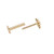 Peach Sapphire Dala Stud, metier by tomfoolery