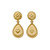 Love of Nature Heart & Flower Drop Earrings, Alex Monroe, tomfoolery