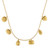 Gold Gratitude For Nature Small Charm Necklace, Alex Monroe, tomfoolery