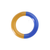 Brown Light Cobalt Two Tone Glass Ring, KEANE, tomfoolery