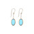 Blue Oval Glass Bead Drop Earrings, I. Ronni Kappos, tomfoolery