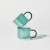 Teal Glass Double Trouble Cup Set, House of Nunu, tomfoolery