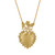 Gold Floral Sacred Heart Necklace, Alex Monroe, tomfoolery