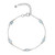 Blue Topaz Octagon Beaded Bracelet, tf House - Beaded
