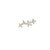 Gold & Diamond Scatter Linear Studs, tf House - Diamonds, tomfoolery
