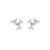 White Gold & Diamond Scatter Trio Studs, tf House - Diamonds, tomfoolery