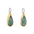 Teardrop Rim Kyanite Drop Earrings, Austin Titus, tomfoolery