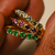 Geometric Five Stone Aquamarine Ring, Fotini Psarouli, tomfoolery
