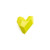 3d Printed XS Heart Brooch, Maison 203, tomfoolery