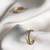 Gold Ivana Double Hoops, Sarah Straussberg, tomfoolery